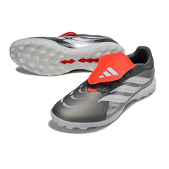 Scarpa da calcio Adidas Predator 26 Elite Tongue grigio bianco e arancione Turf TF