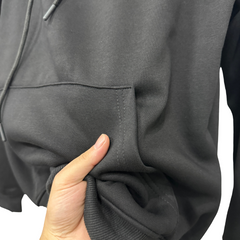 Felpa con cappuccio nera Jordan