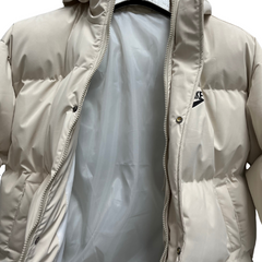 Chaqueta acolchada beige de Nike