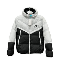 Chaqueta acolchada Nike blanca y negra