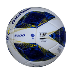 Balón de fútbol Molten Vantaggio 5000 de oro blanco y azul