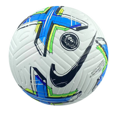 Pallone da calcio Nike Flight Premier League 22 23 bianco blu e verde