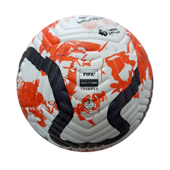 Pallone da calcio Nike Flight Premier League 23 24 bianco e arancione