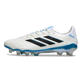 Adidas Copa Pure III Elite White and Blue Firm Ground FG Football Boot