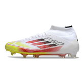 Botas de fútbol Adidas F50 Elite Mid Cut Pure Victory Pack para terreno firme FG