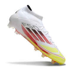 Botas de fútbol Adidas F50 Elite Mid Cut Pure Victory Pack para terreno firme FG