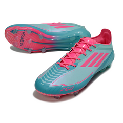 Adidas F50 Elite Light Blue and Pink Firm Ground FG Football Boot