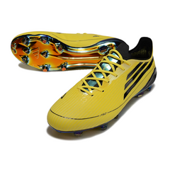 Adidas F50 Adizero Yellow and Black Firm Ground FG Football Boot