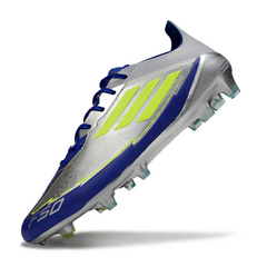 Adidas F50 Elite Gray and Blue Messi Firm Ground FG Football Boot
