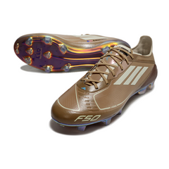 Adidas F50 Elite Brown and Light Blue Firm Ground FG Football Boot