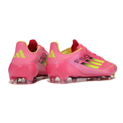 Adidas F50 Elite Pink and Green Firm Ground FG Football Boot
