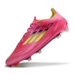 Adidas F50 Elite Pink and Green Firm Ground FG Football Boot