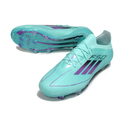 Scarpa da calcio Adidas F50 Primeknit Elite Light Blue Firm Ground FG