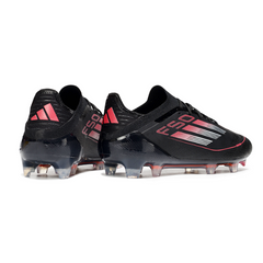 Adidas F50 Primeknit Elite Black White and Red Firm Ground FG Football Boot