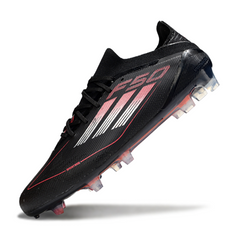 Adidas F50 Primeknit Elite Black White and Red Firm Ground FG Football Boot