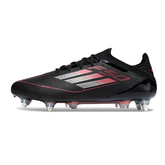 Scarpa da calcio Adidas F50 Primeknit Elite SG con tacchetti misti, nera, bianca e rossa