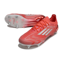 Scarpe da calcio Adidas F50 Primeknit Elite Soccer.Com Pack con tacchetti misti neri e rossi SG