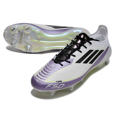 Scarpa da calcio per bambini Adidas F50 Elite Stellar Pack con tacchetti misti, nera e rossa