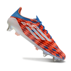 Botas de fútbol Adidas F50 Elite Raumdeuter Pack con tacos mixtos SG, color negro y rojo