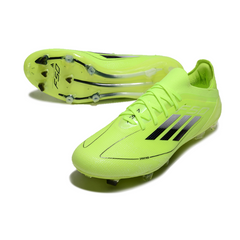 Scarpa da calcio Adidas F50 Primeknit Elite verde e nera per terreni compatti FG