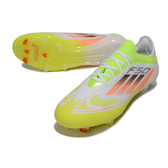 Adidas F50 Primeknit Elite White and Green Firm Ground FG Football Boot