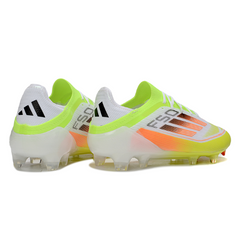 Adidas F50 Primeknit Elite White and Green Firm Ground FG Football Boot
