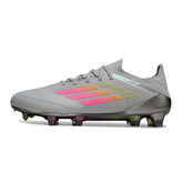 Adidas F50 Primeknit Elite Gray Pink and Yellow Firm Ground FG Football Boot