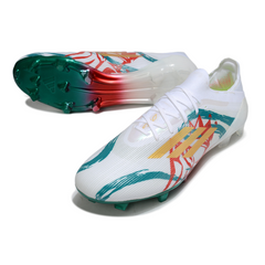 Adidas F50 Primeknit Elite White Red and Green Firm Ground FG Football Boot