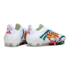 Adidas F50 Primeknit Elite White Red and Green Firm Ground FG Football Boot