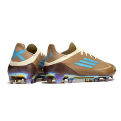 Adidas F50 Primeknit Elite Brown and Light Blue Firm Ground FG Football Boot