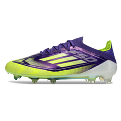 Adidas F50 Primeknit Elite Purple and Green Firm Ground FG Football Boot