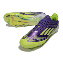 Adidas F50 Primeknit Elite Purple and Green Firm Ground FG Football Boot