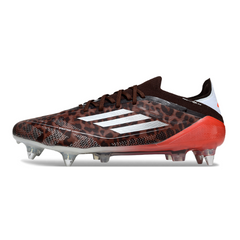 Scarpa da calcio Adidas F50 Primeknit Elite SG con tacchetti misti marroni e rossi