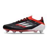 Botas de fútbol Adidas F50 Primeknit Elite SG con tacos mixtos en negro, blanco y rojo