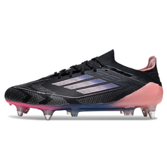 Scarpa da calcio Adidas F50 Primeknit Elite SG con tacchetti misti neri e rosa