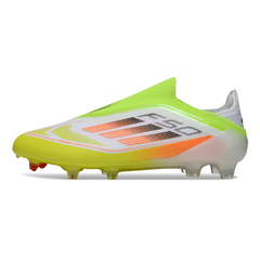Adidas F50 Elite Laceless Green and Orange Firm Ground FG Football Boot