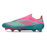 Scarpa da calcio Adidas F50 Elite Laceless Light Blue e Pink Firm Ground FG