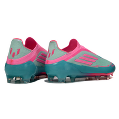 Scarpa da calcio Adidas F50 Elite Laceless Light Blue e Pink Firm Ground FG