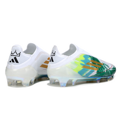 Adidas F50 Elite Laceless White and Green Firm Ground FG Football Boot