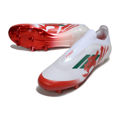 Adidas F50 Elite Laceless White and Red Firm Ground FG Football Boot