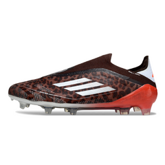 Adidas F50 Elite Laceless Brown and Red Firm Ground FG Football Boot