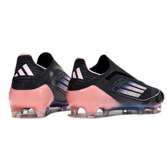 Adidas F50 Elite Laceless Black and Pink Firm Ground FG Football Boot