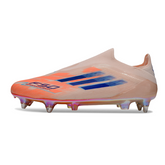 Botas de fútbol Adidas F50 Elite sin cordones, color naranja, con tacos mixtos SG