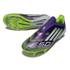 Scarpa da calcio Adidas F50 Elite New Season Pack con tacchetti misti, nera e bianca, SG