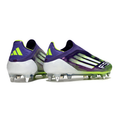 Scarpa da calcio Adidas F50 Elite New Season Pack con tacchetti misti, nera e bianca, SG