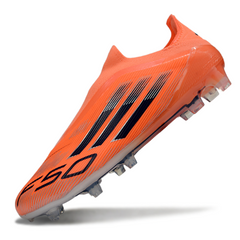Scarpa da calcio Adidas F50 Elite Laceless Arancione e Nero per terreni compatti FG