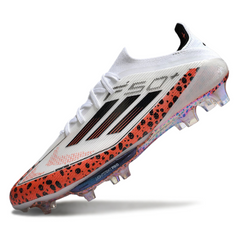 Adidas F50+ Elite White and Orange Firm Ground FG Football Boot