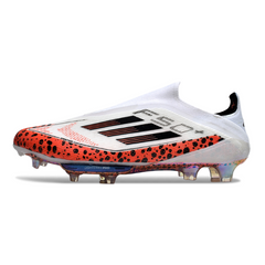 Adidas F50+ Elite Laceless White and Orange Firm Ground FG Football Boot