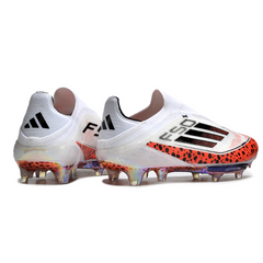 Adidas F50+ Elite Laceless White and Orange Firm Ground FG Football Boot