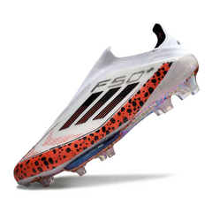 Adidas F50+ Elite Laceless White and Orange Firm Ground FG Football Boot